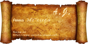 Amma Jácinta névjegykártya